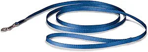 Nylon Dog Leash – Strong, Durable, Traditional Style Leash with Easy to Use Bolt Snap for Small, Medium and Large Dogs – 3/8" x 6', Royal Blue