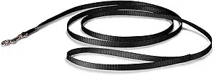 Nylon Dog Leash – Strong, Durable, Traditional Style Leash with Easy to Use Bolt Snap for Small, Medium and Large Dogs – 3/8" x 6', Black